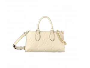 AAA Purse LV OnTheGo East West Monogram Empreinte Creme Leather